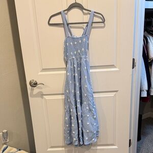 Blue Floral Maxi Dress